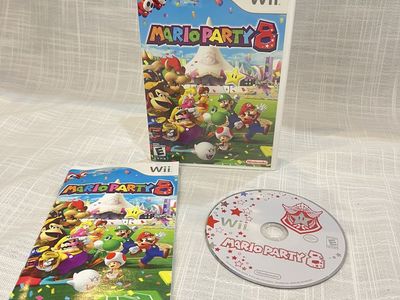 Nintendo Wii Mario Party 8 Game with Case & Manual