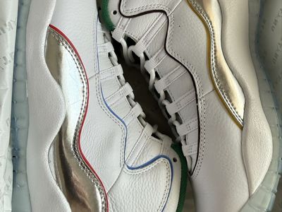 Jordan 10 Retro WINGS White Multi-Color Basketball Shoes