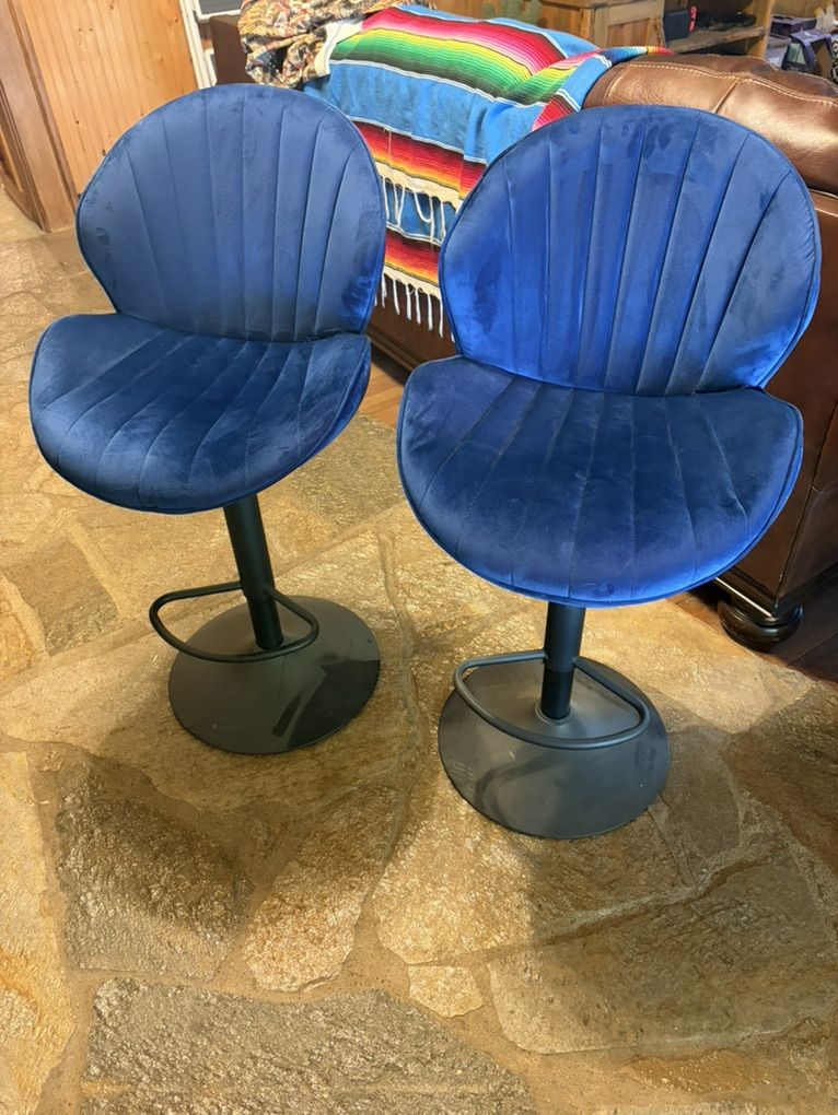 Blue Bar Stools
