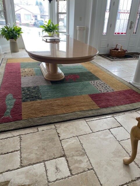 Wool Rug Hand knotted in Tibetan 11/14 feet