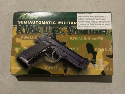 KWA U.S. 9mm M9 Gas Blowback (GBB) Airsoft Pistol