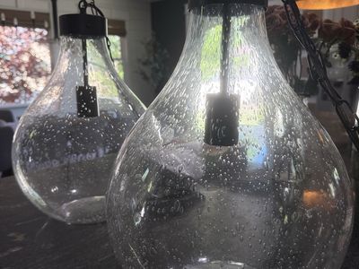 Glass bubble glass pendants