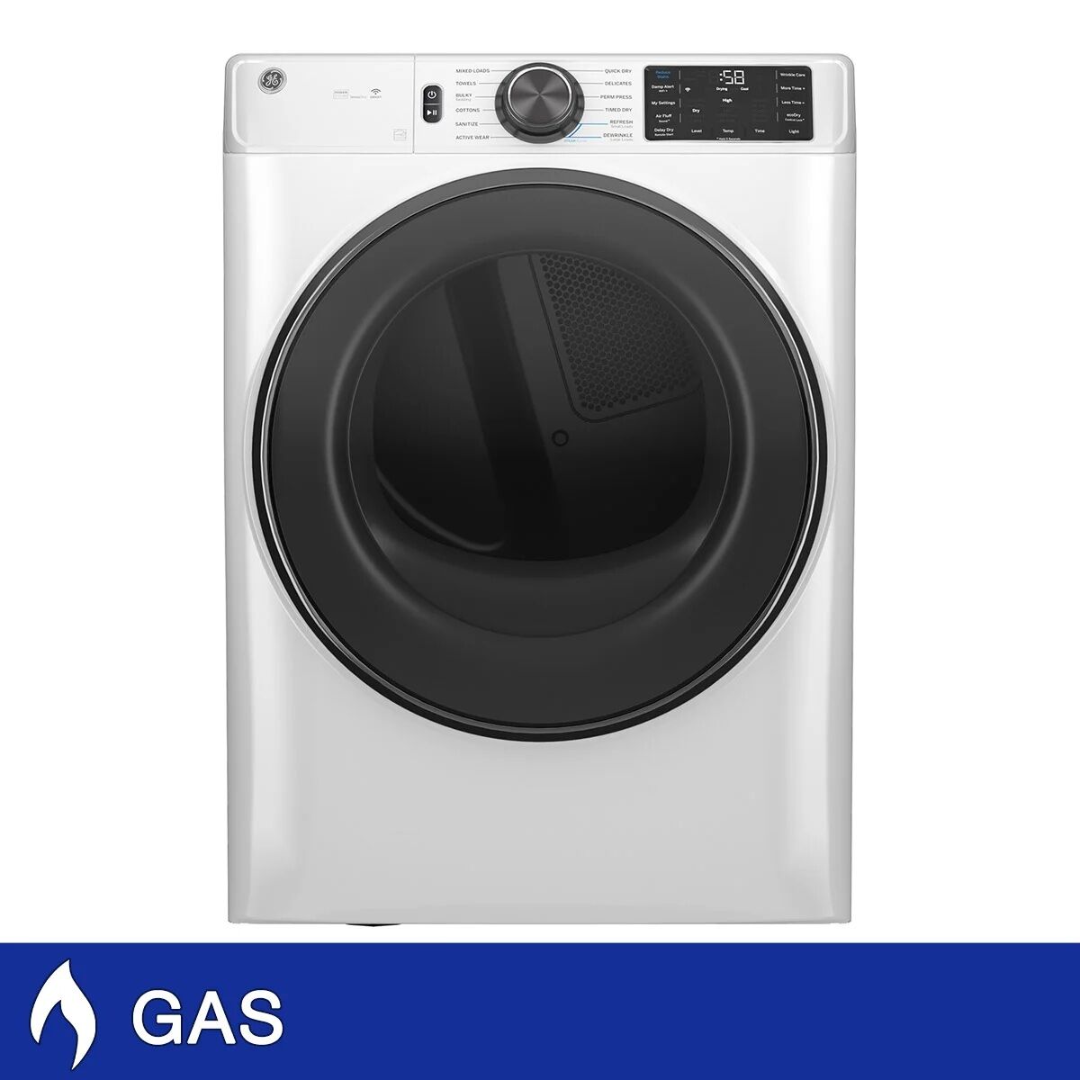 GE GFD65GSSVWW 7.8 Cu. Ft. GAS Front Load Dryer #103713