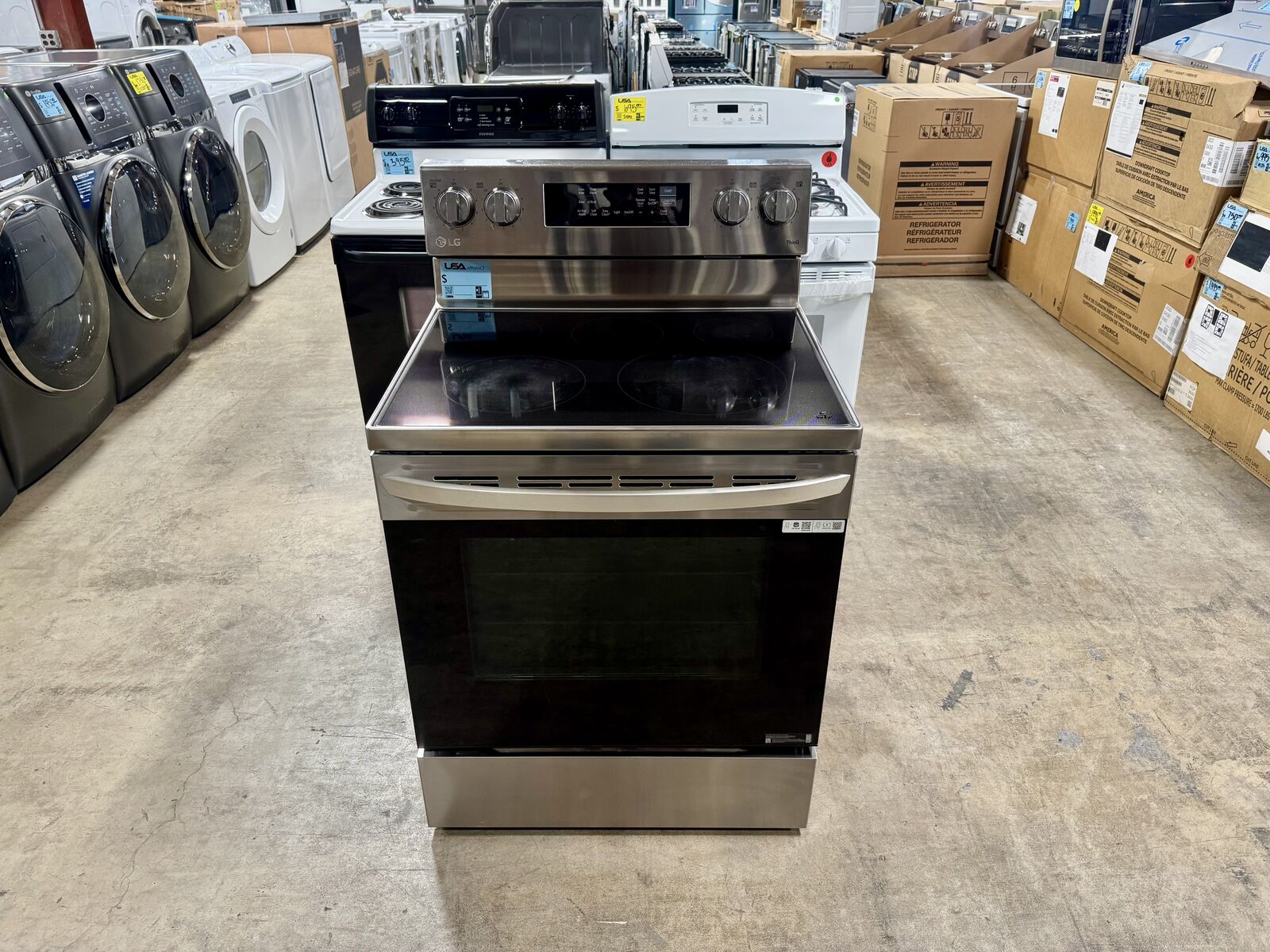 LG STAINLESS STEEL RANGE WITH WARRANTY