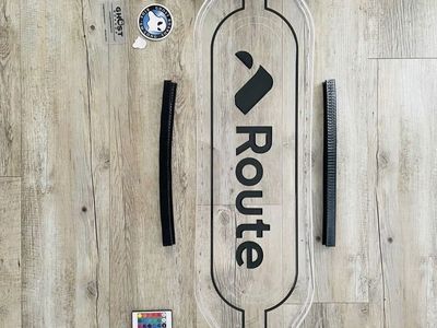 FREE Ghost Longboard Skateboard Clear Deck w/ LED Lights, Tool, & Accessories - New
