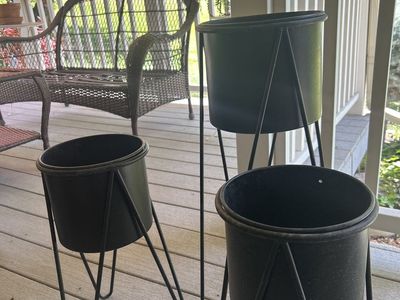 Three Matching Flower Pots