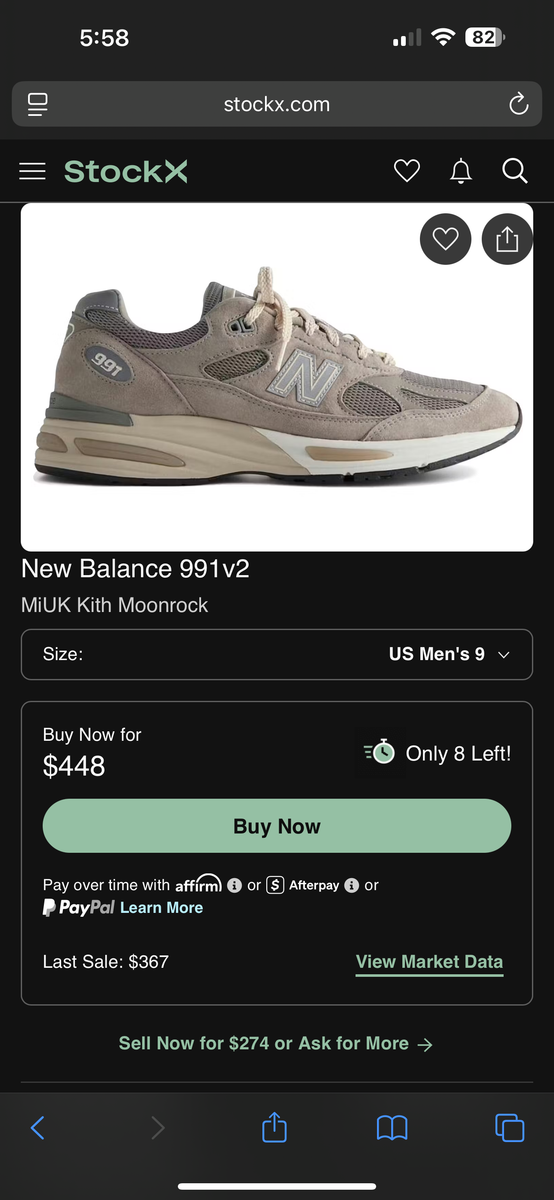 New Balance 991 v2 Kith