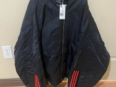 Adidas x Willy Chavarria Men's Satin Twill Bomber Jacket