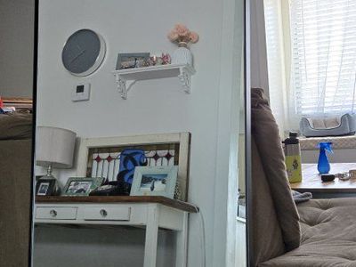 Mirror Home Black Nickel Rectangular Wall Mirror with Mounting Hardware