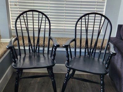 Black Wooden Kitchen Dining Chairs
