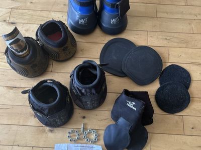 Assorted Horse Hoof Boots Bundle - Davis & EasyCare Trail with Accessories