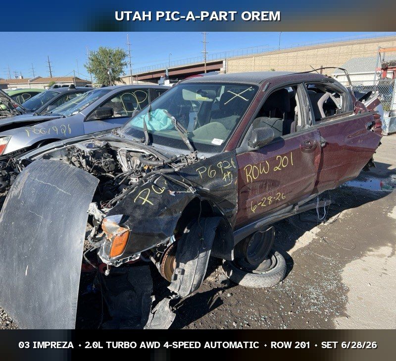 2003 Subaru Impreza GD Parts - UTPAP Orem