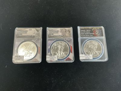 Silver Eagles Half Dollars