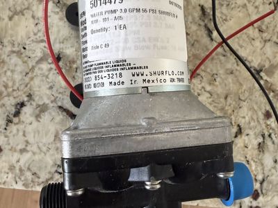 Shurflo 5014479 Water Pump 3.0 GPM 55 PSI 12V RV Marine Self-Priming Diaphragm Pump