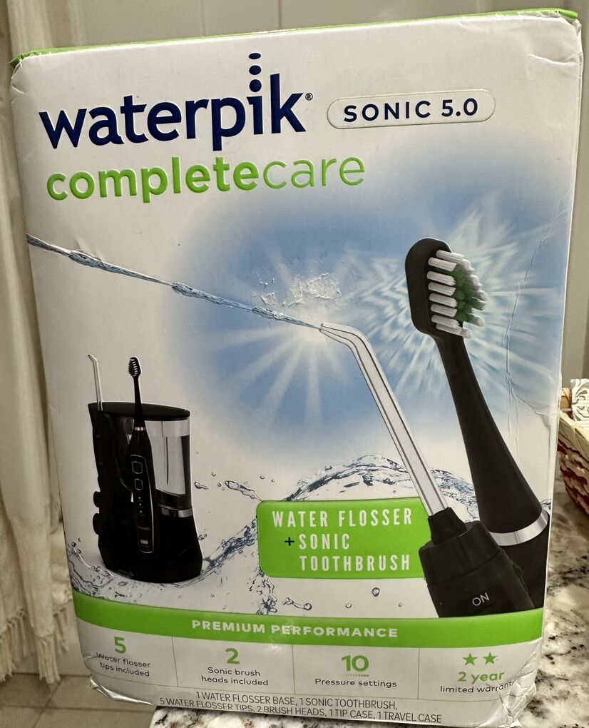 New Waterpik Sonic 5.0 Water Flosser/sonic Brush