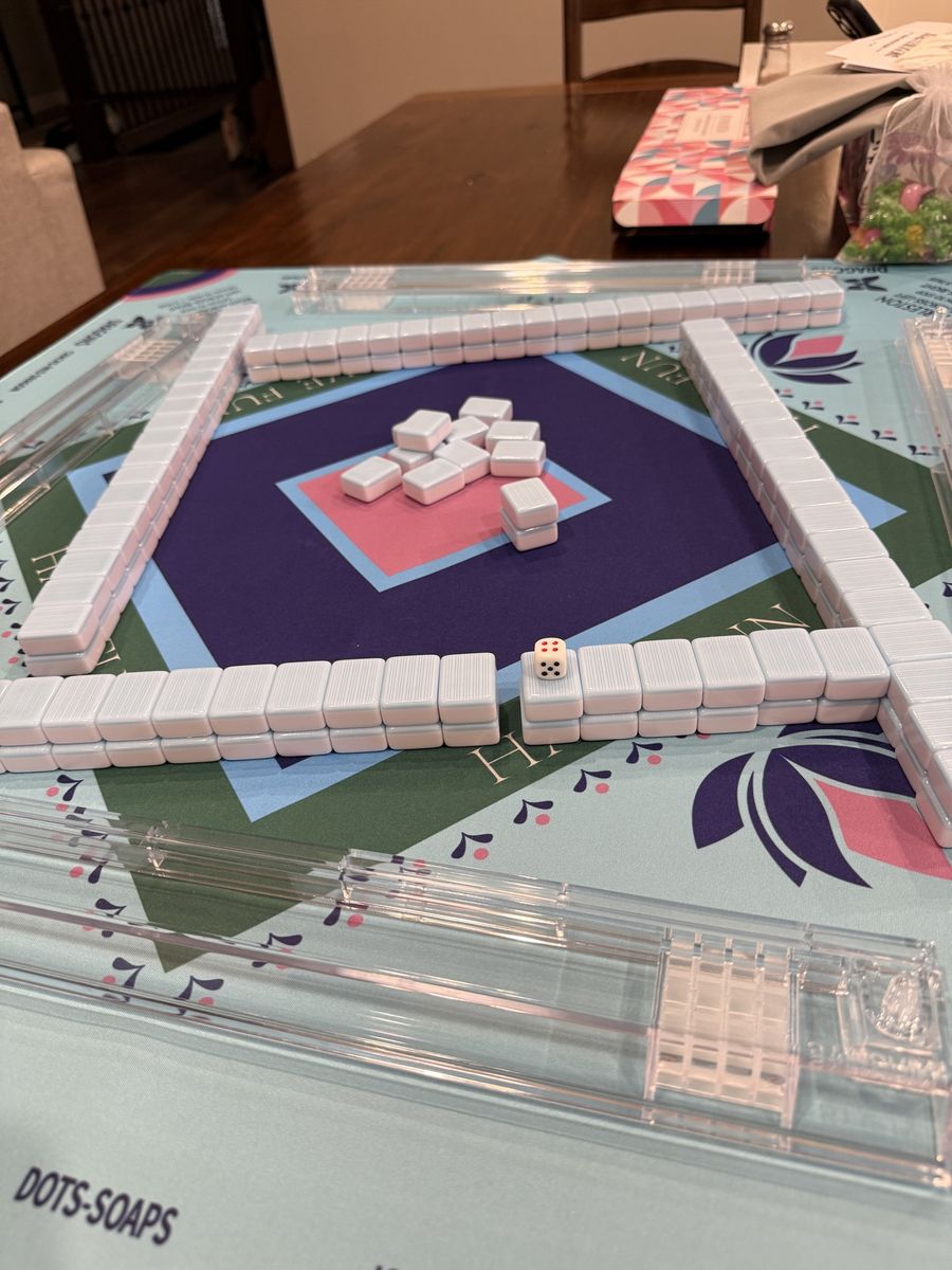 Mahjong Tiles and Mat