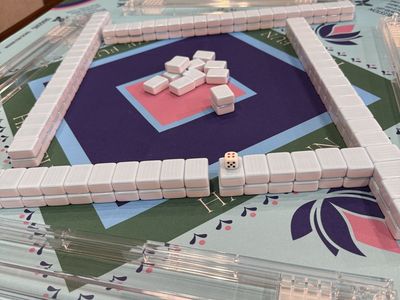 Mahjong Tiles and Mat