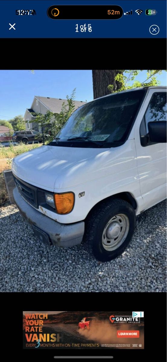 Ford E-150 van car truck work vehicle