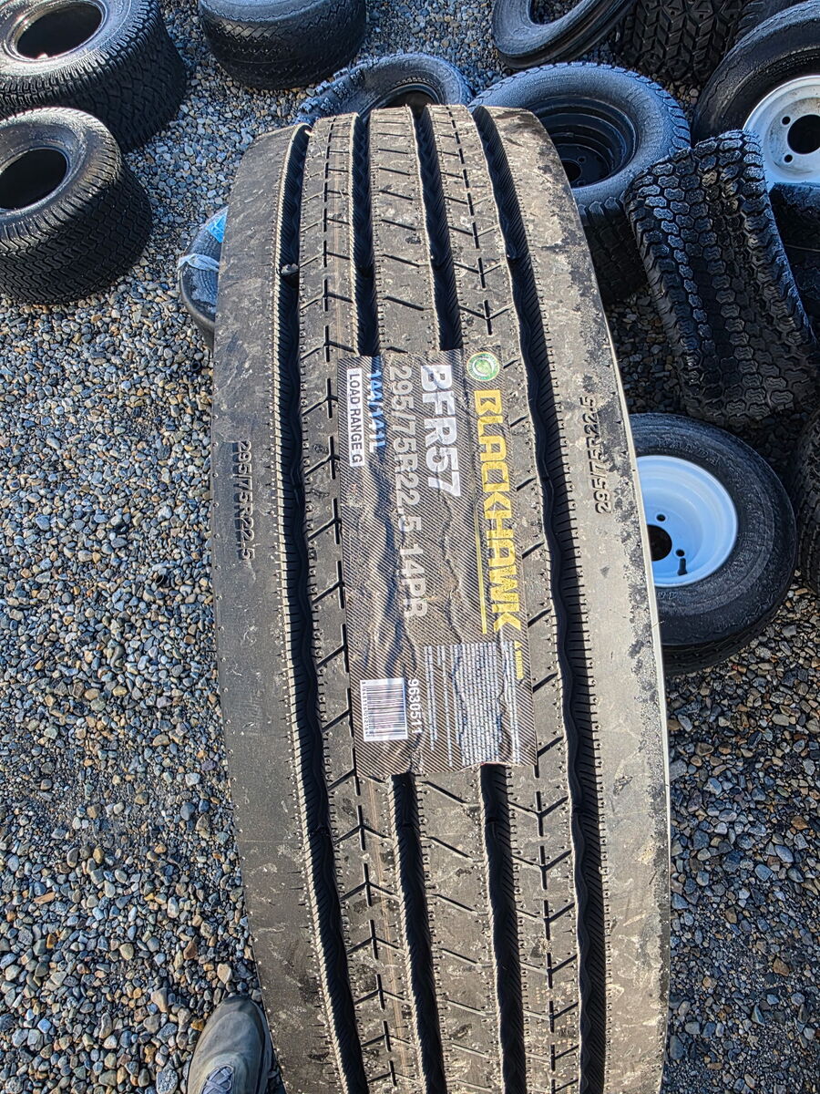 BLACKHAWK BFR57 FST BSW 295 75 22.5 144/141L 14PLY COMMERCIAL TIRE 9630511V