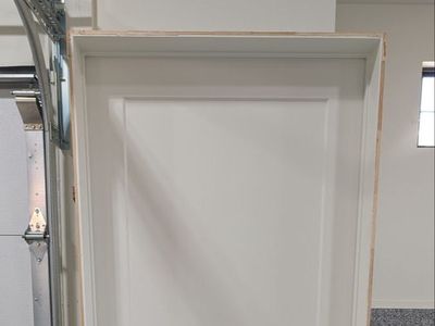 3080 36"x96" Painted and Pre Hung 2-Panel Door in Like New Condition!