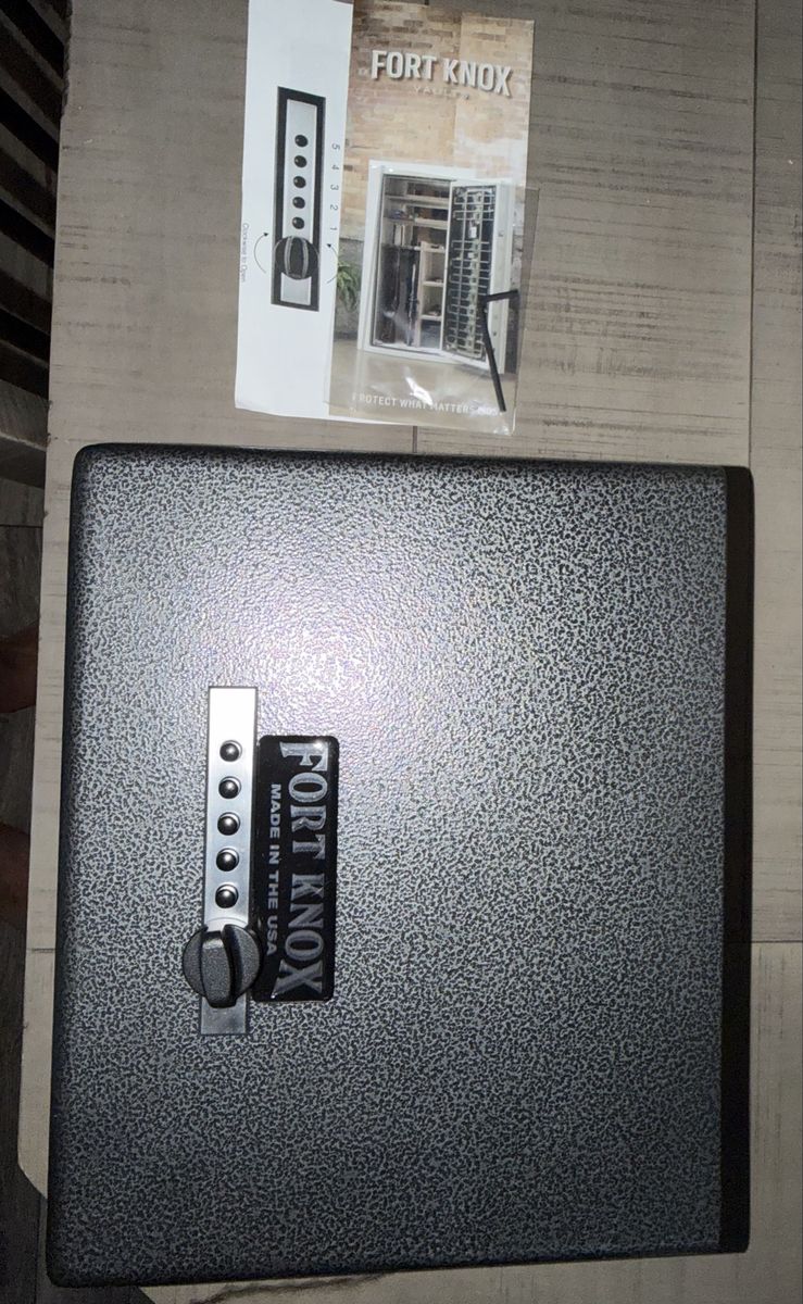 Fort Knox Pistol Box Handgun Safe with Simplex Push Button Lock