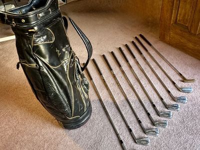 Rare Vintage MacGregor VIP Set - Includes Hard-to-Find 2-Iron & Kangaroo Leather Bag