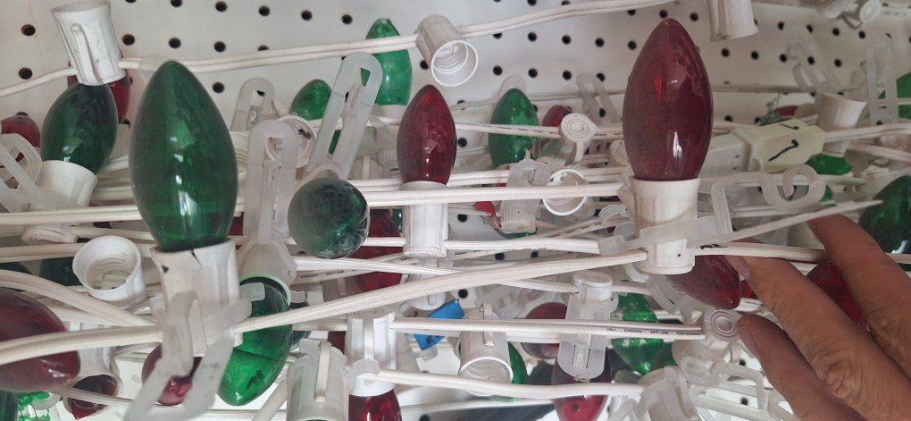 C9 Christmas lights, commercial grade
