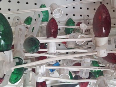 C9 Christmas lights, commercial grade