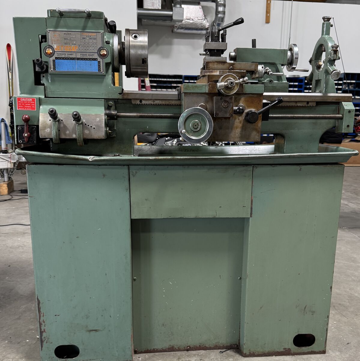 Jet 1024P Lathe, 1976