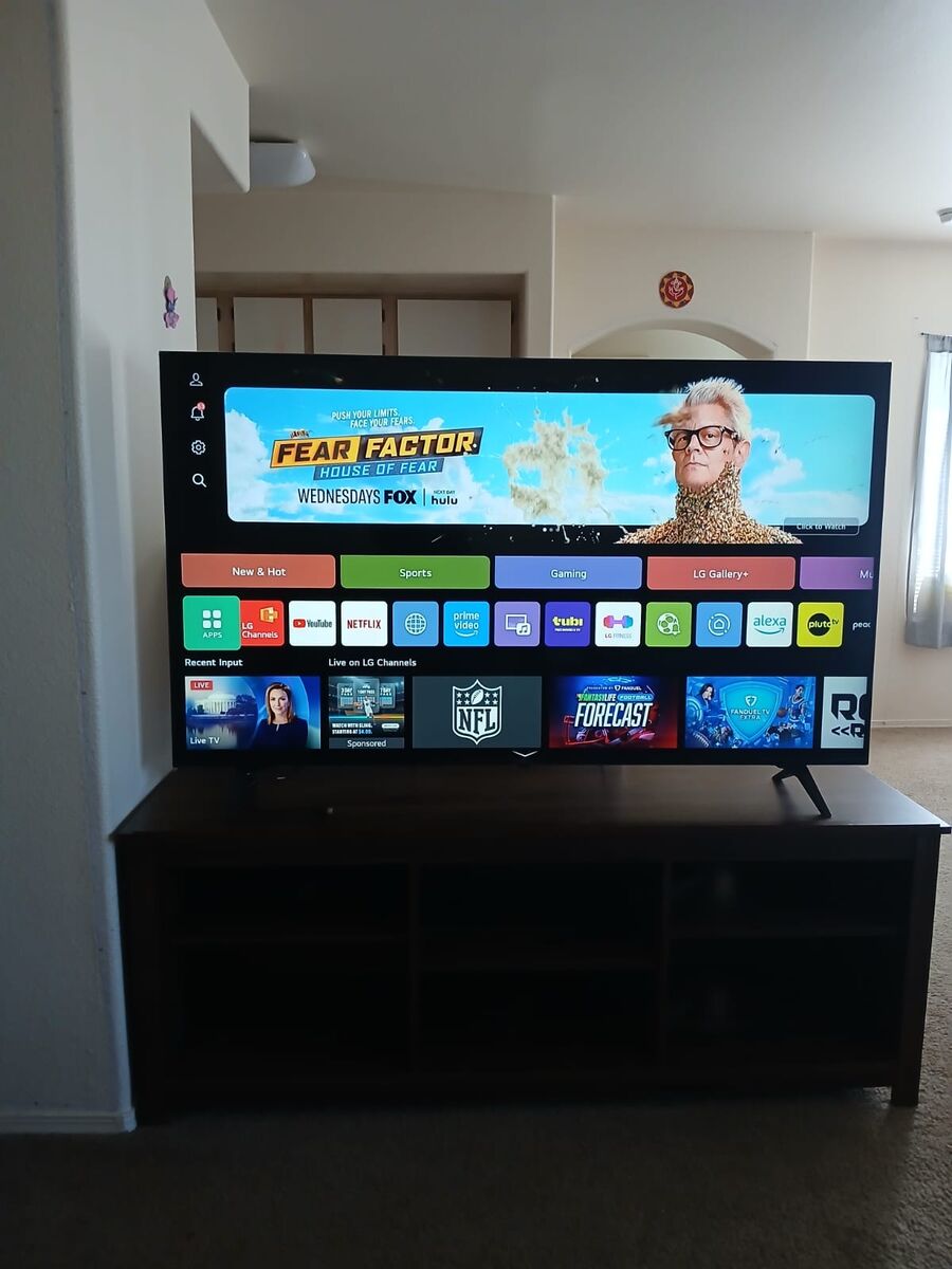 LG TV -65 With TV Stand For Sale