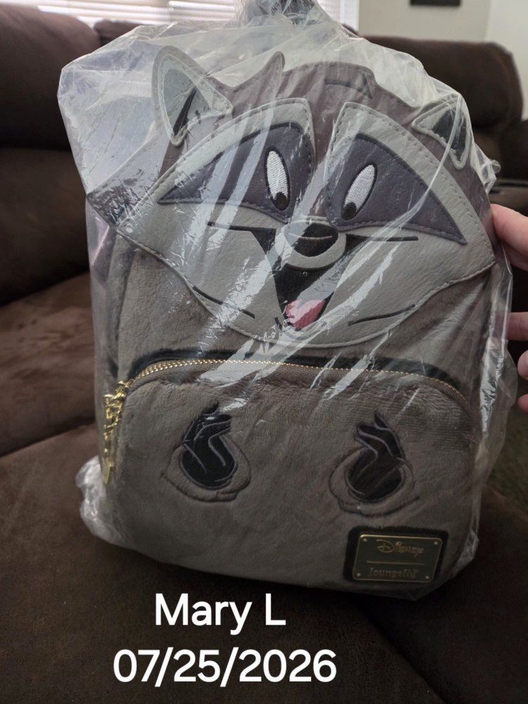 Disney Loungefly Meeko Pocahontas Flocked Mini Backpack