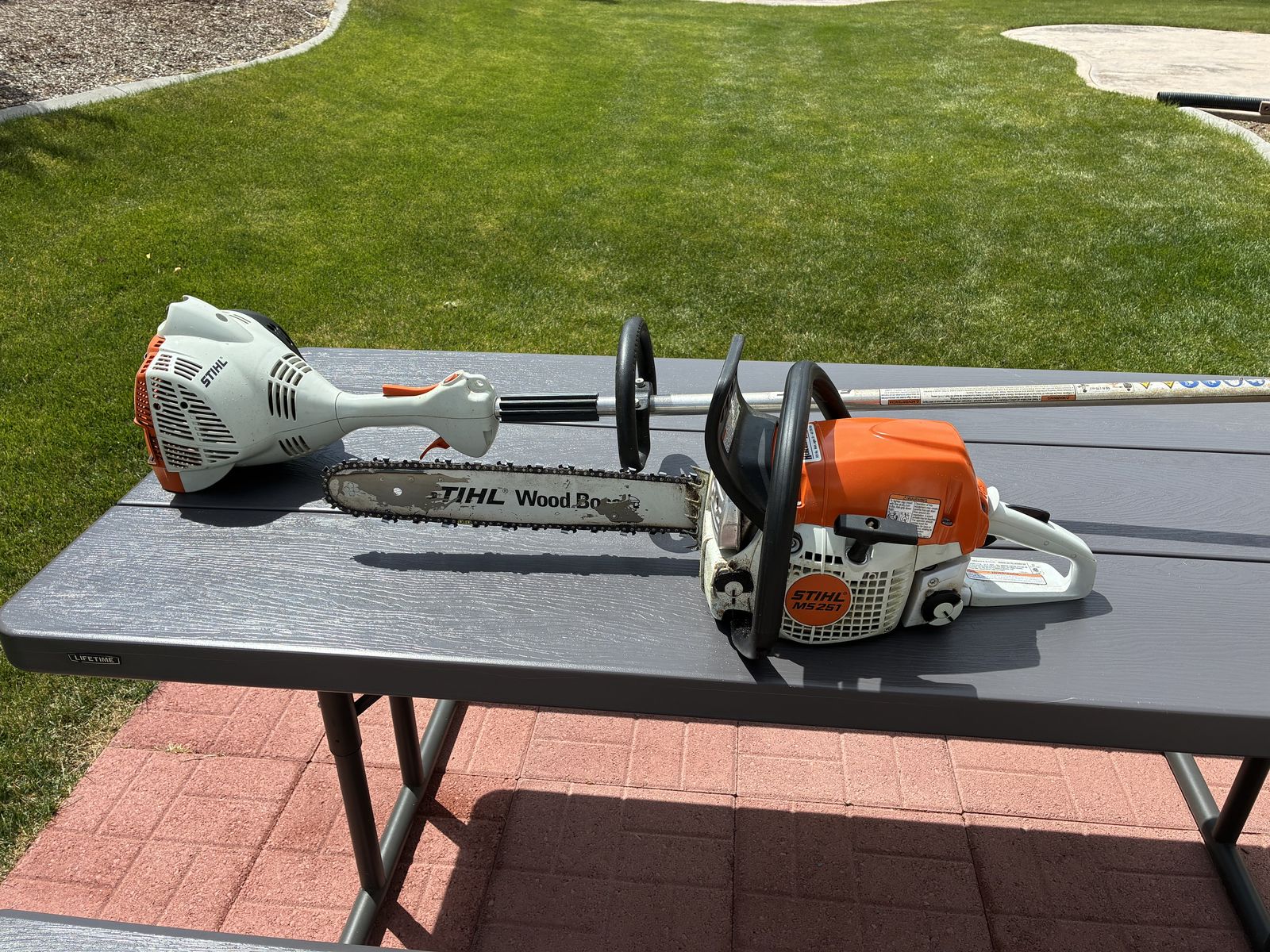 Stihl Trimmer and Chainsaw