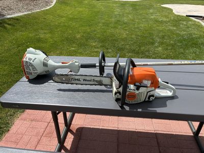 Stihl Trimmer and Chainsaw