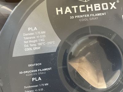 Hatchbox Cool Gray PLA & Eryone Silk PLA Dual-Color 3D Printer Filament Spools