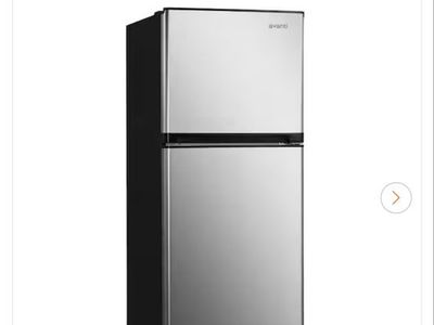 Avanti FF10B3S 10 cu. ft. Countertop Depth Top Freezer Refrigerator in Stainless Steel