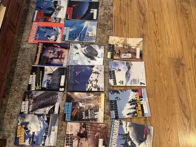 Vintage snowboard magazine lot. 25 total