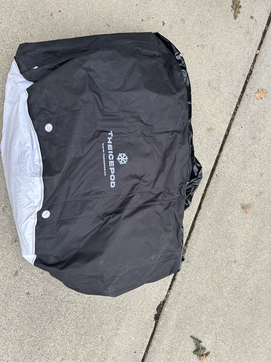 The Ice Pod Cold Therapy Tub - Black Portable Recovery Tub with Support Poles