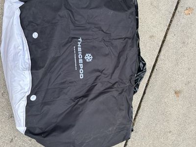 The Ice Pod Cold Therapy Tub - Black Portable Recovery Tub with Support Poles