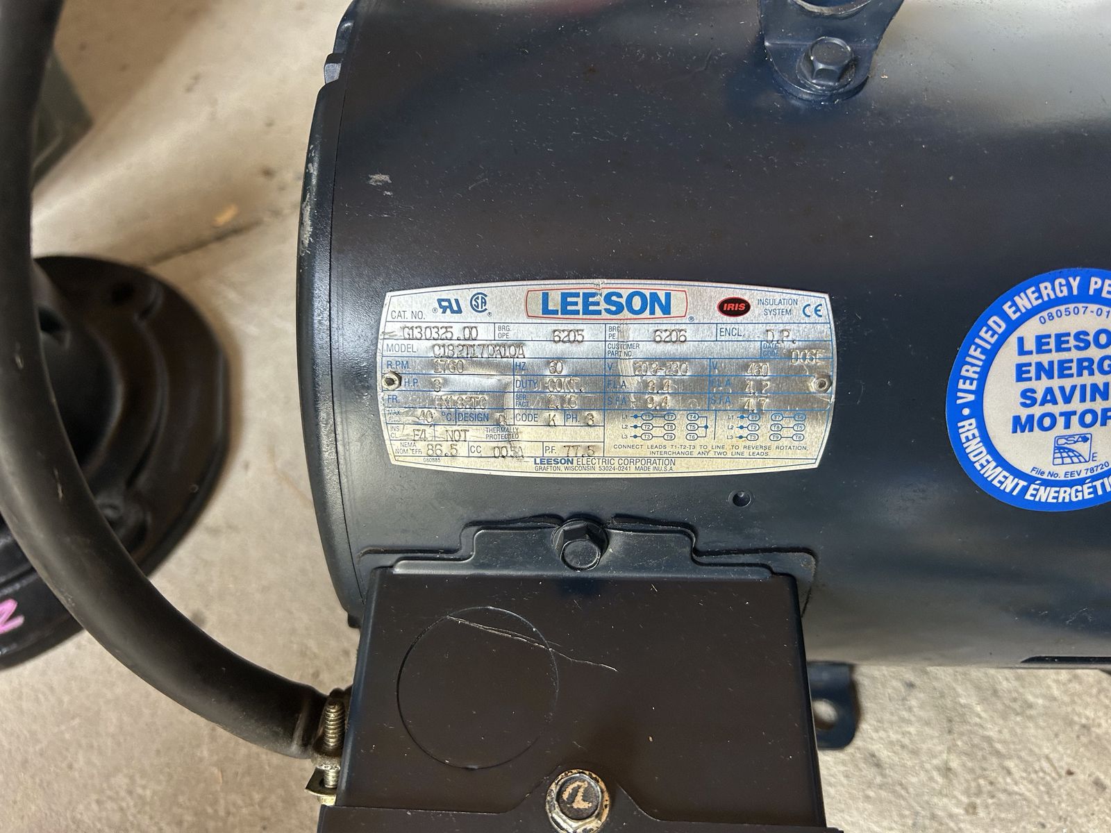 3HP 3phase Motor