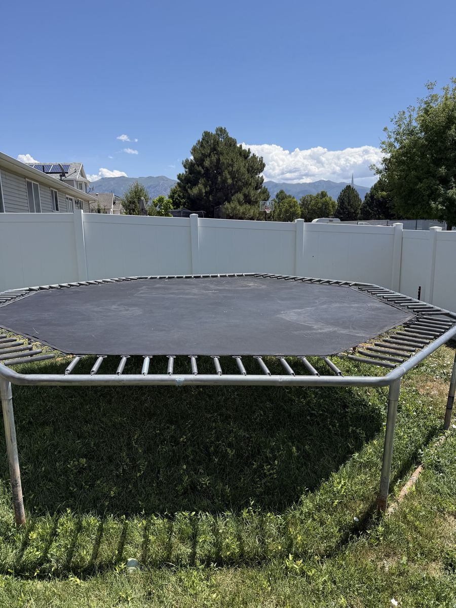 Octagonal Outdoor Trampoline - Free (Disassembly & Haul Away Required)