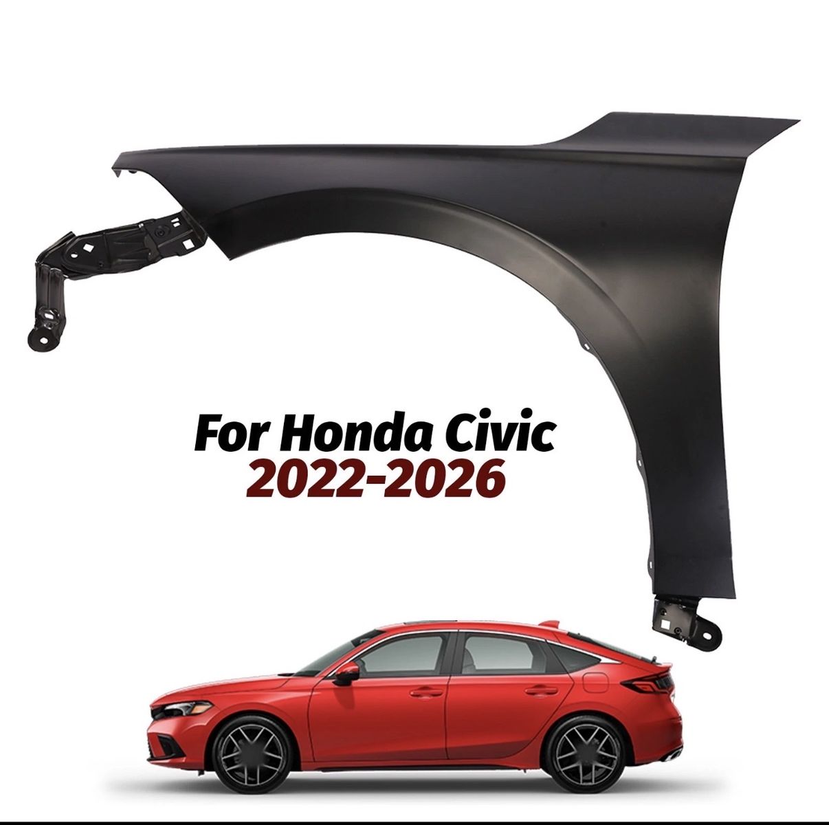 Front Left Fender Panel for Honda Civic 2022-2026,