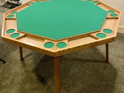 Kestell 8 player 52” folding poker/game table