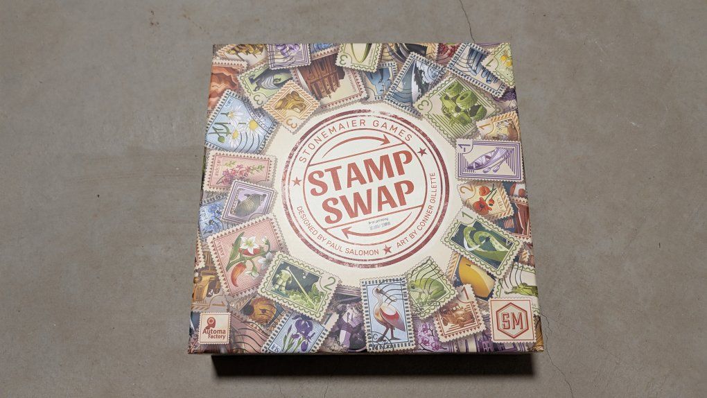 Stamp Swap Board Game – Stonemaier Games – 100% Complete / Like New