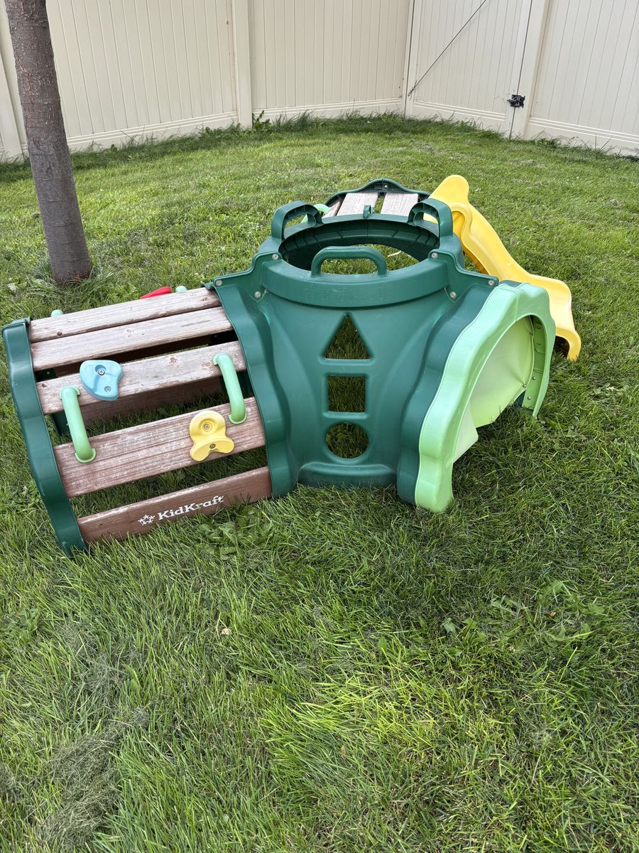 Hideout Hollow Toddler Climber with Slide and Peek-a-Book Flap