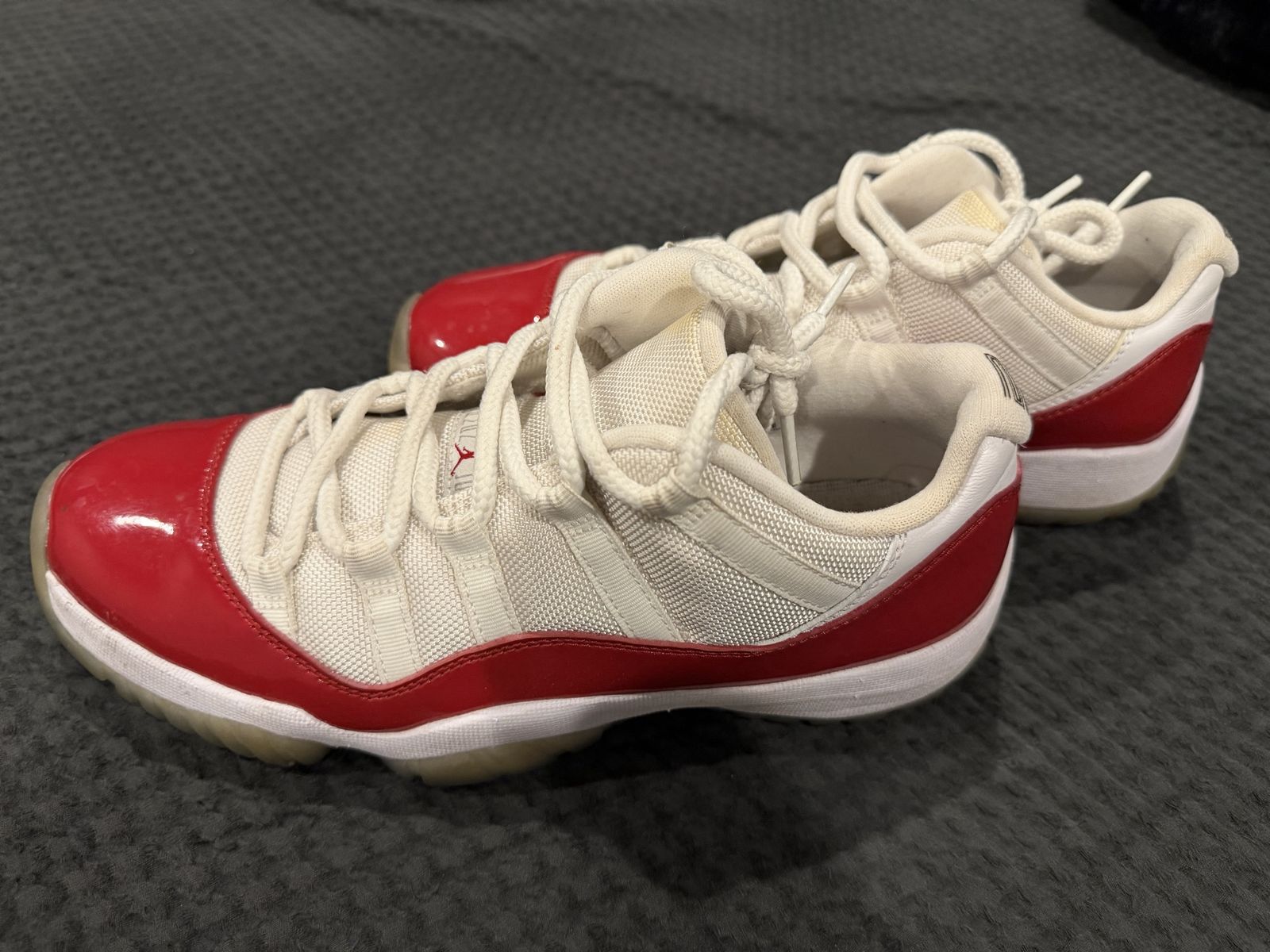 Nike Air Jordan 11 Retro Low Cherry White Red Men's Size 8.5