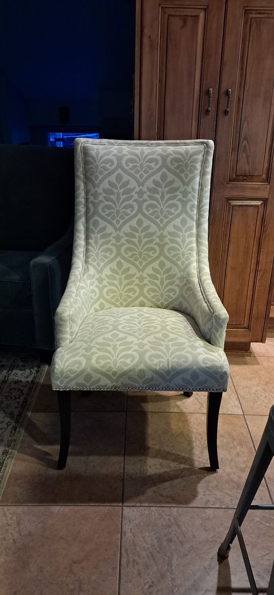 Two semi-wing back chairs