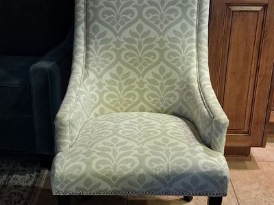 Two semi-wing back chairs
