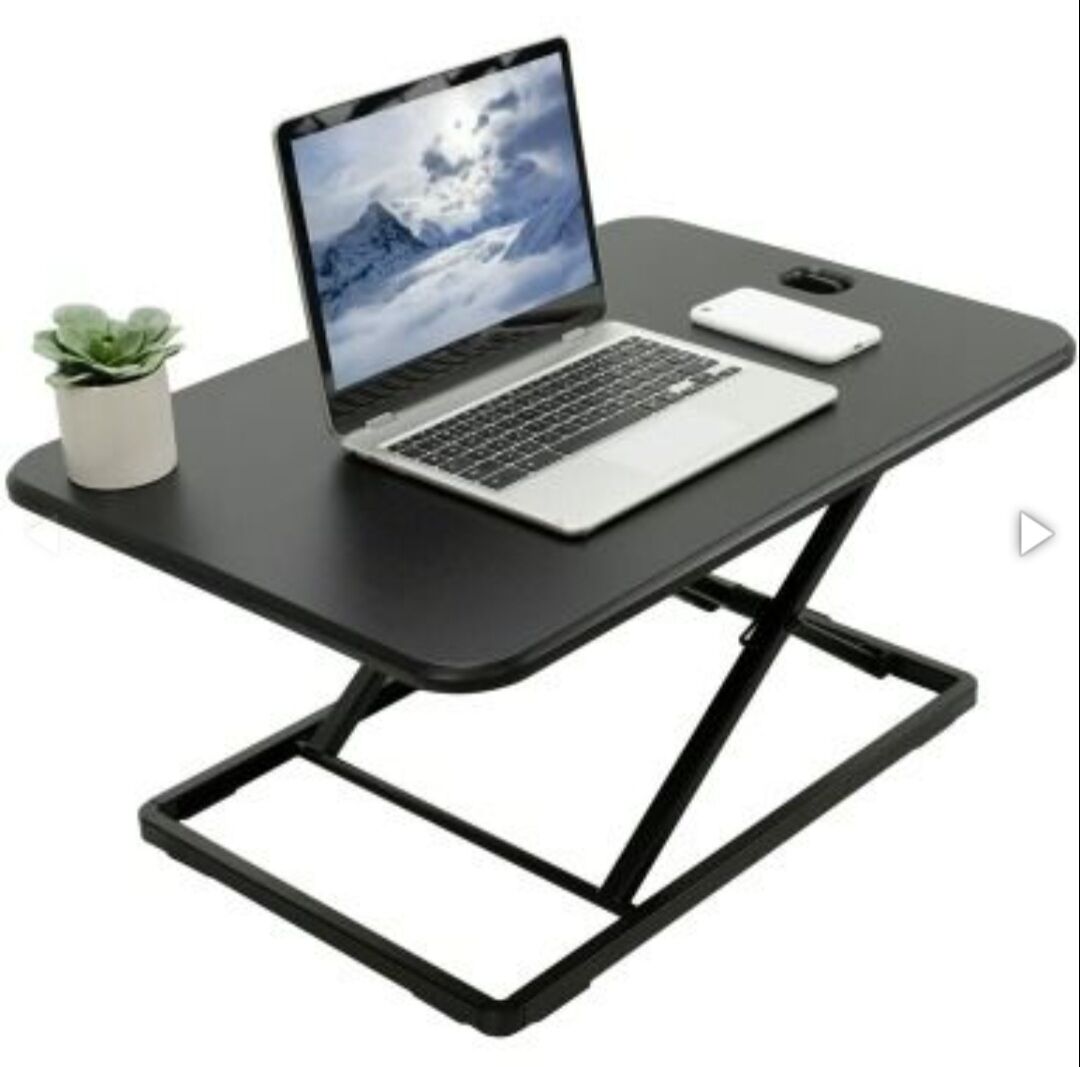 NEW VIVO Ultra Slim single Top Height Adjustable Desk Riser