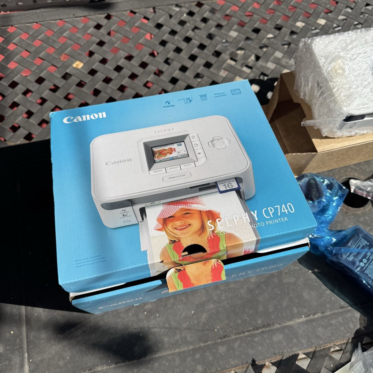 Canon Selphy CP740 Compact Photo Printer Bundle with Ink and Paper