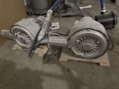 Ribake 2BHB420 Dual Regenerative Blowers — CNC Vacuum Table (Never Installed)